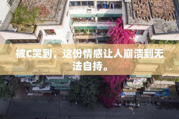 被C哭到，这份情感让人崩溃到无法自持。