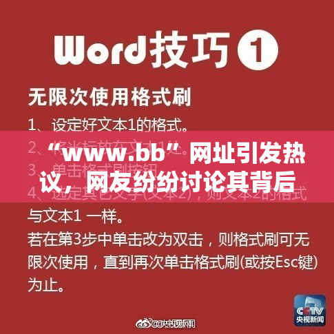 “www.bb”网址引发热议，网友纷纷讨论其背后意义