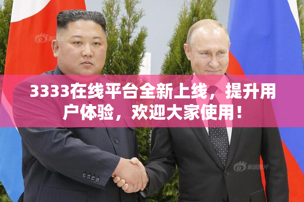 3333在线平台全新上线，提升用户体验，欢迎大家使用！