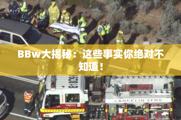 BBw大揭秘：这些事实你绝对不知道！