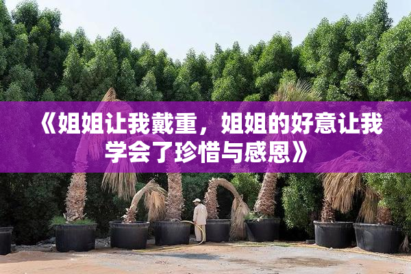 《姐姐让我戴重，姐姐的好意让我学会了珍惜与感恩》