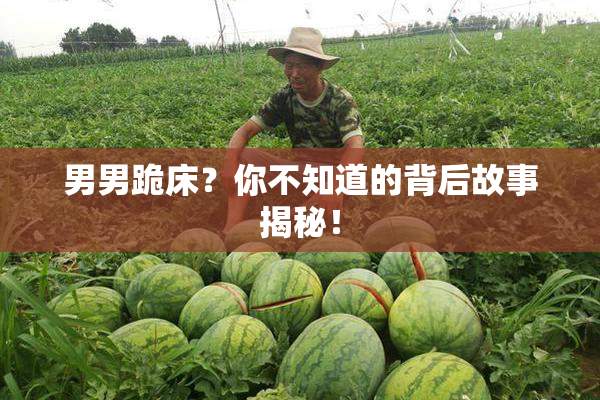 男男跪床？你不知道的背后故事揭秘！