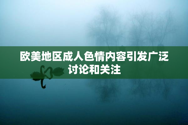 欧美地区成人色情内容引发广泛讨论和关注