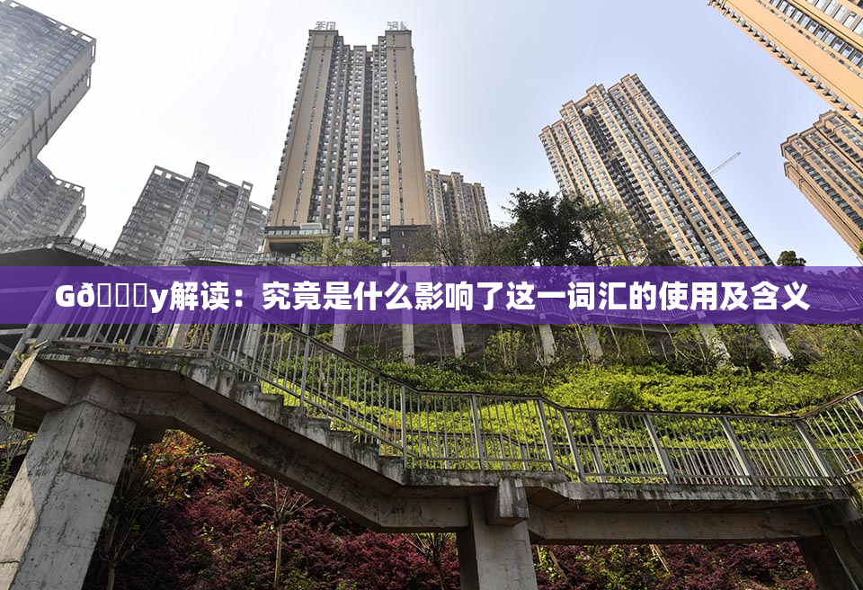G🈚y解读：究竟是什么影响了这一词汇的使用及含义