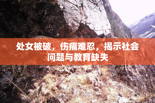 处女被破，伤痛难忍，揭示社会问题与教育缺失