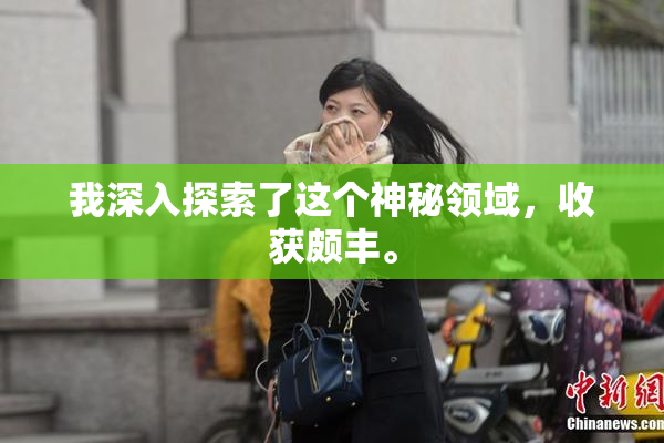 我深入探索了这个神秘领域，收获颇丰。