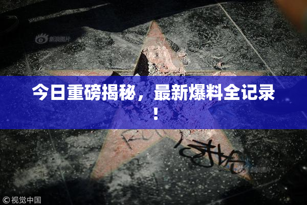 今日重磅揭秘，最新爆料全记录！