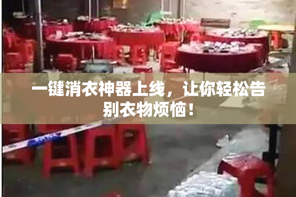 一键消衣神器上线，让你轻松告别衣物烦恼！