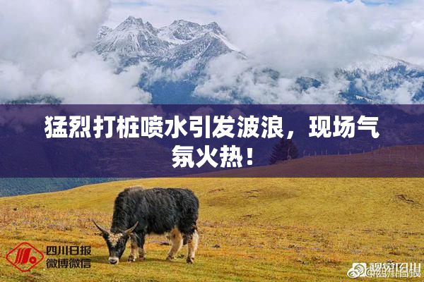 猛烈打桩喷水引发波浪，现场气氛火热！