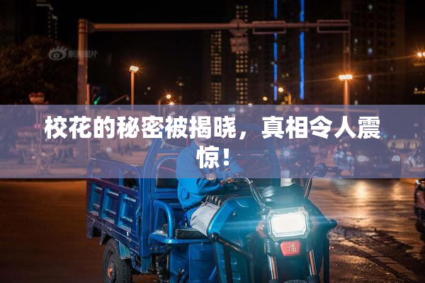 校花的秘密被揭晓，真相令人震惊！