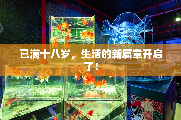 已满十八岁，生活的新篇章开启了！