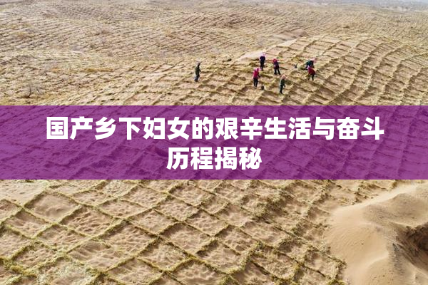 国产乡下妇女的艰辛生活与奋斗历程揭秘
