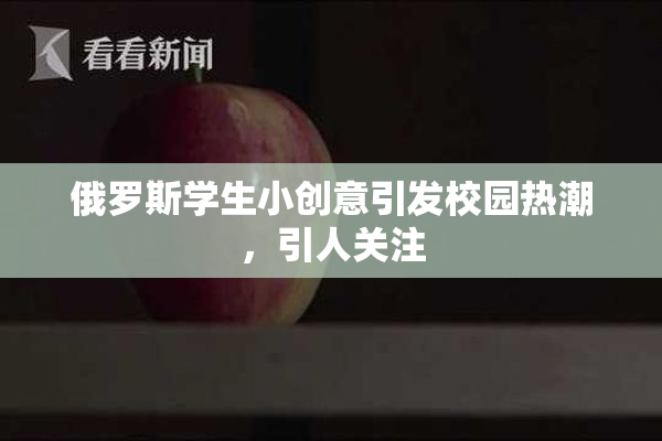 俄罗斯学生小创意引发校园热潮，引人关注
