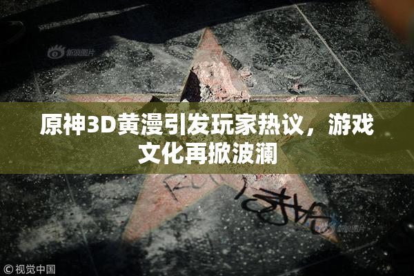 原神3D黄漫引发玩家热议，游戏文化再掀波澜