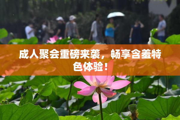 成人聚会重磅来袭，畅享含羞特色体验！