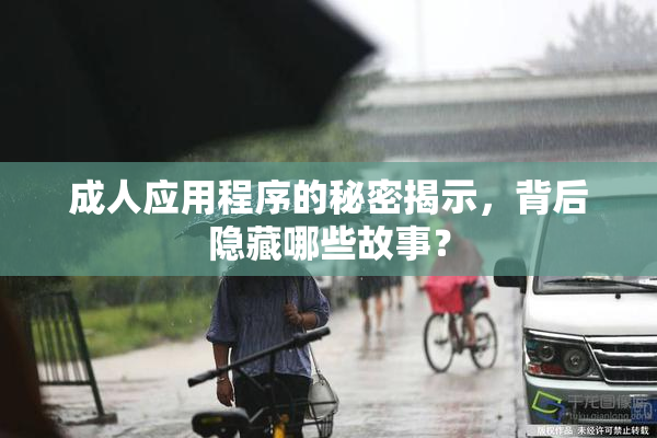 成人应用程序的秘密揭示，背后隐藏哪些故事？