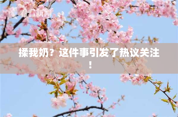 揉我奶？这件事引发了热议关注！
