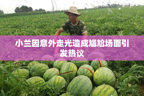 小兰因意外走光造成尴尬场面引发热议