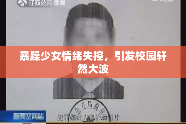 暴躁少女情绪失控，引发校园轩然大波
