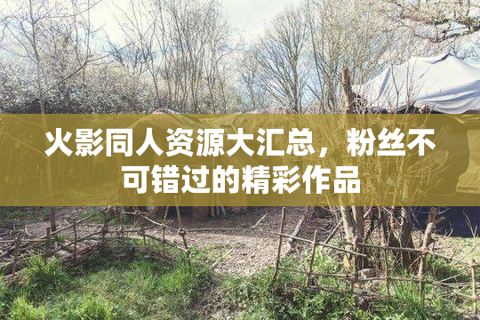 火影同人资源大汇总，粉丝不可错过的精彩作品