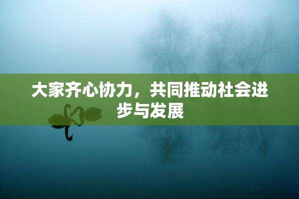 大家齐心协力，共同推动社会进步与发展