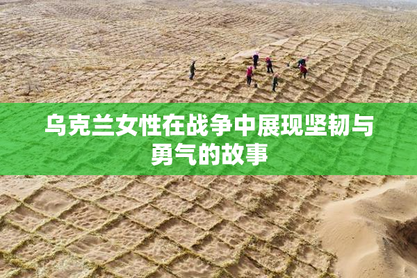 乌克兰女性在战争中展现坚韧与勇气的故事