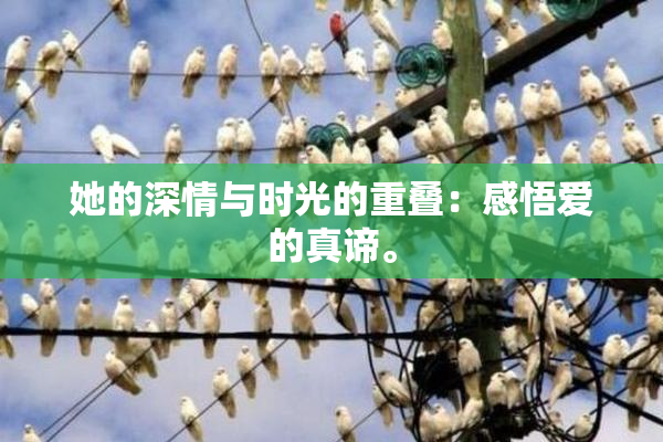 她的深情与时光的重叠：感悟爱的真谛。