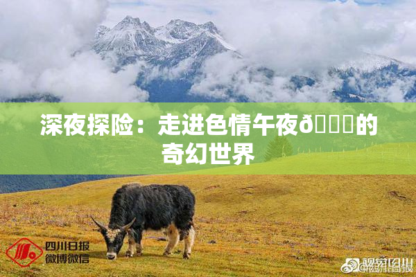 深夜探险：走进色情午夜🈚的奇幻世界