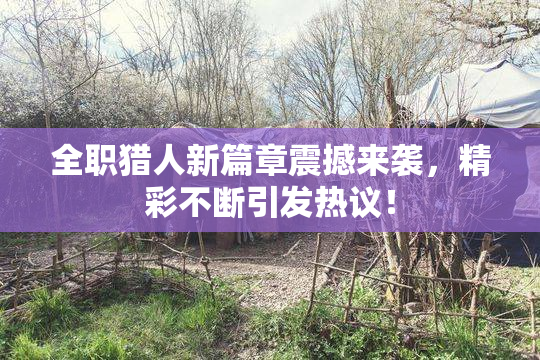全职猎人新篇章震撼来袭，精彩不断引发热议！