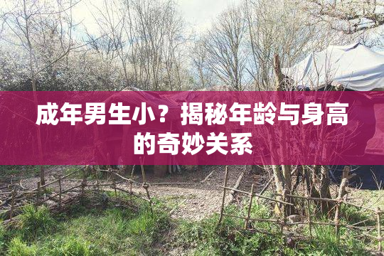 成年男生小？揭秘年龄与身高的奇妙关系