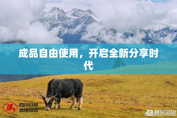 成品自由使用，开启全新分享时代