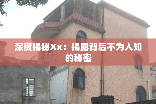 深度揭秘Xx：揭露背后不为人知的秘密