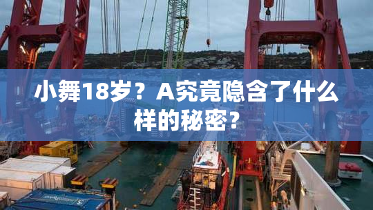 小舞18岁？A究竟隐含了什么样的秘密？
