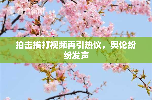 拍击挨打视频再引热议，舆论纷纷发声
