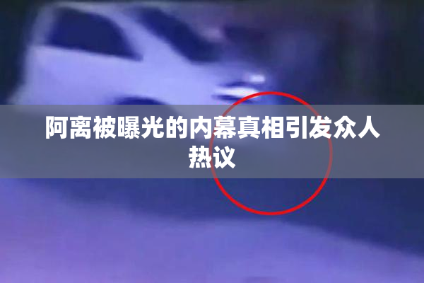 阿离被曝光的内幕真相引发众人热议