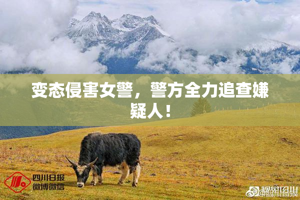 变态侵害女警，警方全力追查嫌疑人！