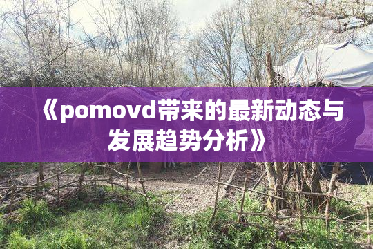 《pomovd带来的最新动态与发展趋势分析》