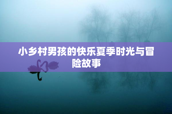 小乡村男孩的快乐夏季时光与冒险故事