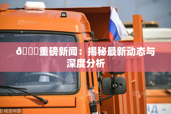 🈚重磅新闻：揭秘最新动态与深度分析