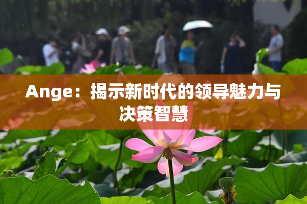 Ange：揭示新时代的领导魅力与决策智慧