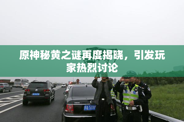 原神秘黄之谜再度揭晓，引发玩家热烈讨论