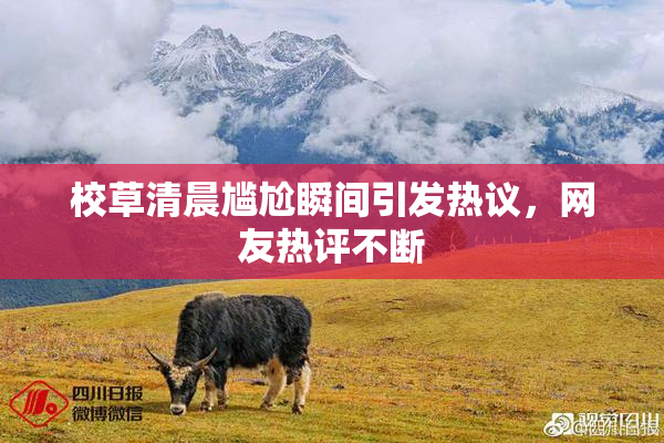 校草清晨尴尬瞬间引发热议，网友热评不断