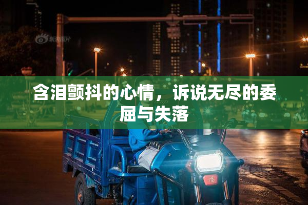 含泪颤抖的心情，诉说无尽的委屈与失落