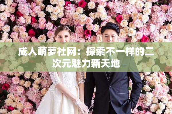 成人萌萝社网：探索不一样的二次元魅力新天地