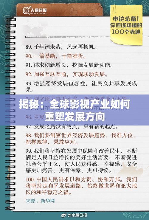 揭秘：全球影视产业如何重塑发展方向