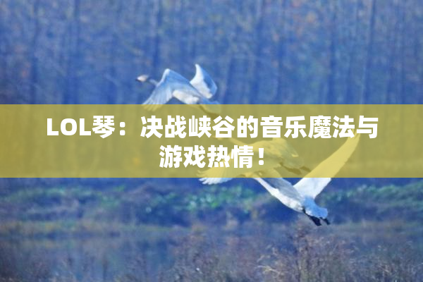 LOL琴：决战峡谷的音乐魔法与游戏热情！