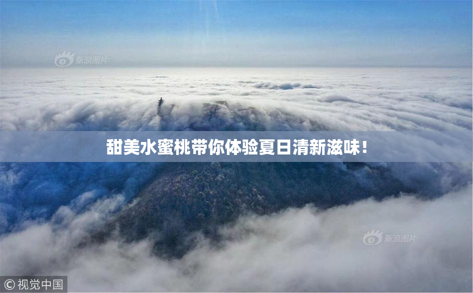 甜美水蜜桃带你体验夏日清新滋味！