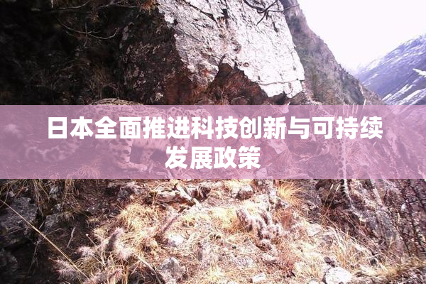 日本全面推进科技创新与可持续发展政策