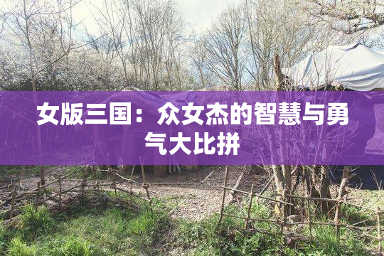 女版三国：众女杰的智慧与勇气大比拼