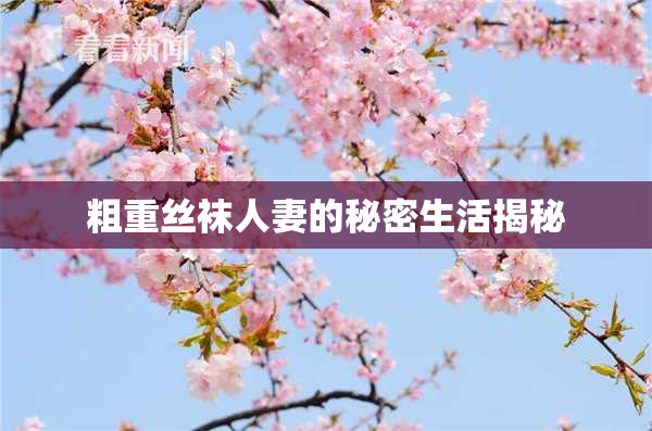 粗重丝袜人妻的秘密生活揭秘